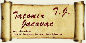 Tatomir Jačovac vizit kartica